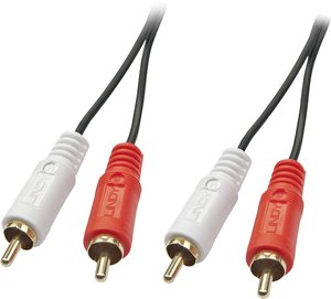 Lindy Premium Audio Cable (RCA), męski / męski, 5m Kabel Cinch LINDY 35663  5.00 m