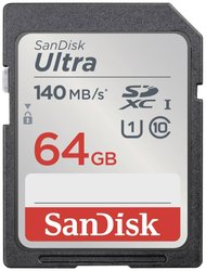 Karta pamięci SDHC SanDisk SDSDUNB-064G-GN6IN, 64 GB, UHS-Class 1, 140 MB/s
