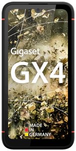 Gigaset GX4 Outdoor Smartphone 4G - Standard wojskowy - Pył i wodoodporność IP68 - 64 GB + 4 GB RAM - Aparat 48 MP - Android 12, czarny Gigaset GX4 Smartfon LTE Outdoor  64 GB 15.5 cm (6.1 cal) czarny Android™ 12 potrójne gniazdo
