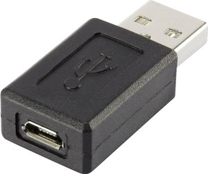 Przejściówka, adapter USB Renkforce rf-usba-09 RF-4274568, [1x złącze męskie USB-A 2.0 - 1x złącze żeńskie Micro-B USB 2.0]