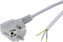 Kabel przyłączeniowy urządzenia ÖLFLEX® PVC (czarny/szary/biały), zharmonizowany, jeden. Złącze męskie Kabel LAPP 70261136, 1.50 m, szary