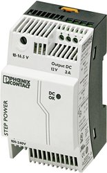 Zasilacz na szynę DIN Phoenix Contact STEP-PS/1AC/12DC/3, 12 V/DC, 3.3 A, 36 W