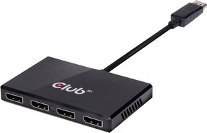 Przejściówka, adapter DisplayPort club3D CSV-6400 CSV-6400, [1x złącze męskie DisplayPort - 4x złącze żeńskie DisplayPort]