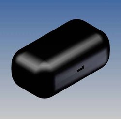 TEKO Small ABS pocket crabeure, bez nieded corners, one opening for connector 14,7 x 12,5 mm, snap-on closing. 56 x 31 x 24 mm Black RAL 9004 Obudowa uniwersalna TEKO 10006/1.9, (D x S x W) 56 x 31 x 24 mm, ABS, 1 szt.