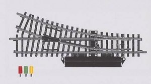 Rozjazd prosty prawy Marklin 2263, 168,9 x 424,6 mm, 22,5°, skala H0, 2 szt.