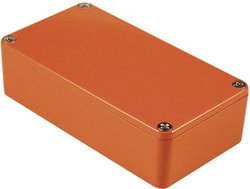 Obudowa uniwersalna Hammond Electronics, aluminium, czerwony, (D x S x W) 118.5 x 93.5 x 34 mm, 1 szt.