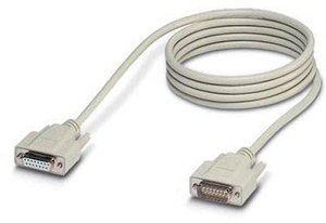 Kabel szeregowy, równoległy Phoenix Contact 1656275, [1x złącze żeńskie D-SUB 15-pin - 1x złącze męskie D-SUB 15-pin], 2.00 m