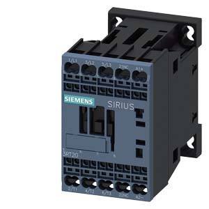 Stycznik sprzęgający, AC-3, 12 A/5,5 kW/400 V, 3-biegunowy, DC 24 V, 1 NC, połączenie sprężynowe Stycznik sprzęgający Siemens 3RT2017-2KB42 3RT20172KB42, 3 styki, 690 V/AC, 1 szt.