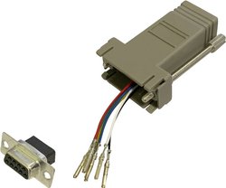 Adapter BKL Electronic 10121100 złącze żeńskie D-SUB 9-pin - złącze żeńskie RJ12