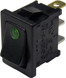 Przełącznik TRU COMPONENTS 1587845, 12 V/DC, 16 A, 1 x wył/wł, zatrzask, 1 szt.