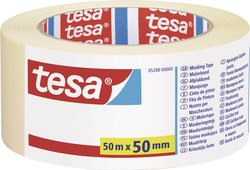 Taśma malarska tesa® do prostych prac malarskich i maskujących — można ją usunąć w ciągu 4 dni bez pozostawiania śladów Taśma maskująca tesa  05288-00000-05 UNIVERSAL (D x S) 50 m x 50 mm 50 m 1 szt.