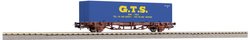 Wagon kontenerowy Piko H0 27700 Wagon kontenerowy H0 40´ Kontener GTS FS