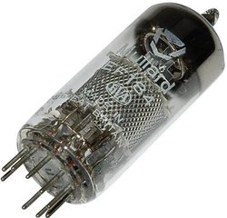 Lampa elektronowa EF EF 184 = 6 E J 7  EF 184 = 6 E J 7 Ilość biegunów 9 Trzonek Noval Opis: Pentoda