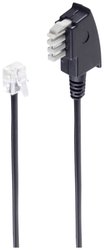 Shiverpeaks BASIC-S Wtyk TAE N na wtyk Western 6/2, z mostkiem, 3 m Fax kabel Shiverpeaks BS70113-6/2, 1 szt.