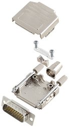 Zestaw listew męskich D-Sub encitech DPPK15-M-HDP26-W-K 6355-8014-02, rzędy: 3, styki: 26, 180 °, 1 szt.