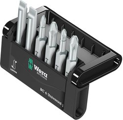 Bity Wera Mini-Check, 50 mm 05056474001, płaski, krzyżakowy Phillips, krzyżakowy Pozidriv, stal narzędziowa, 6 szt.