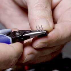 Szczypce płaskie, okrągłe Knipex 34 22 130, 135 mm, dla elektroników i mechaników
