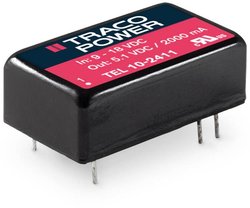 Przetwornica DC/DC, do PCB TracoPower TEL 10 TEL 10-2412, 10 W, 833 mA, 1 szt.