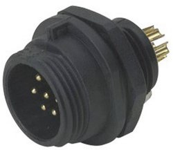 Złącze IP68 serii SP13 Weipu SP1312 / P 6, 1 szt.