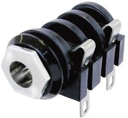 Złącze męskie jack 6,35 mm Neutrik NMJ3HF-S NMJ3HF-S, posrebrzany, złącze żeńskie do wbudowania poziomego, 1 szt.