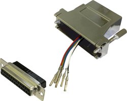 Adapter BKL Electronic 10121126 złącze żeńskie D-SUB 25-pin - złącze żeńskie RJ12
