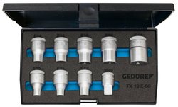 Zestaw końcówek klucza nasadowego 1/2'', 9 szt. Nasadka zestaw Gedore  6265970 1/2'' (12.5 mm)