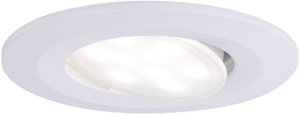 Oprawa wpuszczana Calla LED uchylna IP65 okrągła 90mm 30° 6.5W 465lm 230V 4000K biała matowa Lampa łazienkowa LED do wbudowania Paulmann Calla 99930   6.5 W biały (matowy) 465 lm