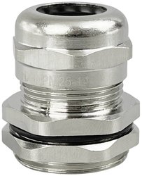 TRU COMPONENTS  Dławnica kablowa  M25  mosiądz (niklowany) Dławnica kablowa TRU COMPONENTS TC-10302840, 1 szt.