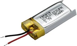 Akumulator specjalny Renata 100640, LiPo, 75 mAh, 3.7 V, 1 szt.