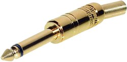 Złącze męskie jack 6,35 mm TRU COMPONENTS 1559789, CuZn, niklowany, złącze męskie proste, 1 szt.