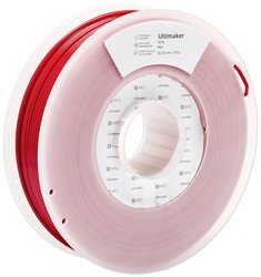 Filament do drukarek 3D PETG Ultimaker 227336, Średnica filamentu: 2.85 mm, 750 g, czerwony