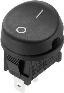 Przełącznik TRU COMPONENTS 1588063, 250 V/AC, 10 A, 1 x wył/wł, zatrzask, 1 szt.