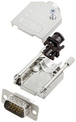 Zestaw listew męskich D-Sub encitech DTZK09-HDP15-W-K 6355-8012-01, rzędy: 3, styki: 15, 180 °, 1 szt.