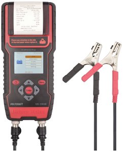 Tester akumulatorów samochodowych 12/24V Professional z drukarką  Tester akumulatorów VOLTCRAFT VC-BT12/24-Print