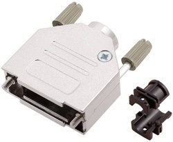 Obudowa złącza D-SUB encitech DTZK09-PCLG-K 6560-6105-01, odlew cynkowy, 180 °, 1 szt.