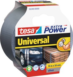 Uniwersalna taśma tekstylna tesa extra Power® — bardzo mocna przyczepność, do różnych zastosowań wewnątrz i na zewnątrz, może być rozdarta ręcznie Taśma materiałowa tesa tesa® extra Power 56348-00000-06 UNIVERSAL (D x S) 10 m x 50 mm 10 m 1 szt.