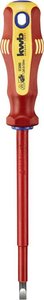 Wkrętak izolowany VDE, 6,5 mm, 150 mm Wkrętak płaski kwb  661365