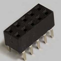 Listwa gniazdowa dwurzędowa z Dual Entry 2x5-biegunowy, prosta, pozłacana, raster 2,54 mm, wysokość 5,0mm, nierozdzielny BKL Electronic 10122224 Listwa złączy żeńskich (standardowa) 1 szt.