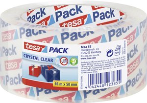 Taśma pakowa tesa tesapack® 57807-00000-01 CRYSTAL CLEAR (D x S) 66 m x 50 mm 66 m 1 szt.