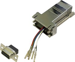 Adapter BKL Electronic 10121102 złącze żeńskie D-SUB 9-pin - złącze żeńskie RJ12