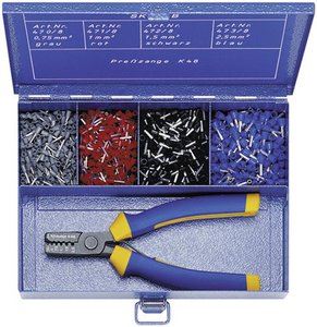 Zestaw końcówek rurkowych Klauke SK45B, 0.705 mm² - 2.50 mm², 1100 szt.