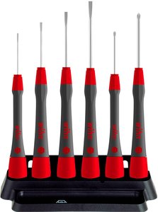 Zestaw wkrętaków Wiha PicoFinish® Fein płaskie, Phillips 6-częściowy z uchwytem (42990) Zestaw wkrętaków Wiha  42990  6 szt. płaski, krzyżakowy Phillips