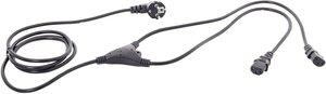 Kabel przyłączeniowy Y do urządzeń IEC 2,35 m. Kabel Y HAWA 1008274, 2.35 m, czarny