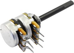 Potencjometr obrotowy  stereo 0.25 W 10 kΩ OMEG  1 szt.