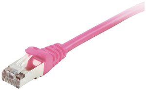 kabel LAN Equip 605585, 1 szt., RJ45, CAT 6, S/FTP, 7.50 m, różowy