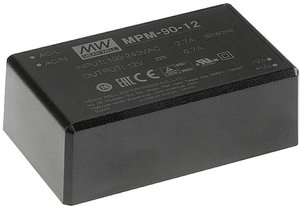 Seria zasilaczy impulsowych MEANWELL serii MPM-90 Medyczna enkapsulowana pojedyncza moc wyjściowa: 90W Zasilacz AC/DC Mean Well MPM-90-48 48 V/DC  90.2 W