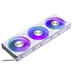 Wentylatory D-RGB z odwróconym przepływem powietrza PHANTEKS D30 PWM, opakowanie 3 szt. - 120 mm, białe Phanteks D30 PWM Reverse Airflow D-RGB Wentylator do obudowy PC biały (S x W x G) 120 x 120 x 30 mm