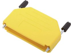 Obudowa złącza D-SUB encitech DPPK37-Y-K 6353-0105-04, tworzywo sztuczne, 180 °, 1 szt.