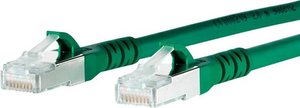Kabel LAN Metz Connect 1308451055-E, 1 szt., RJ45, CAT 6a, S/FTP, 1.00 m, zielony