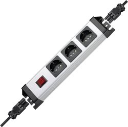 Listwa zasilająca z wyłącznikiem Kopp POWERversal 3fach, WIELAND 226220013, Złącze Wieland, Ilość gniazdek: 3
